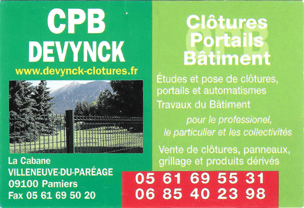 Clôtures-Portails: CPB DEVYNCK