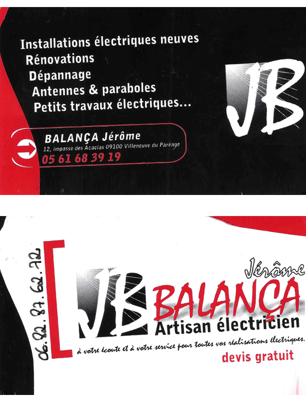 Electricité : BALANCA Jérôme